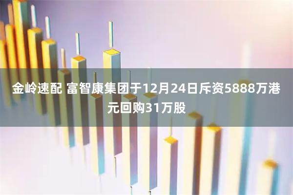 金岭速配 富智康集团于12月24日斥资5888万港元回购31万股